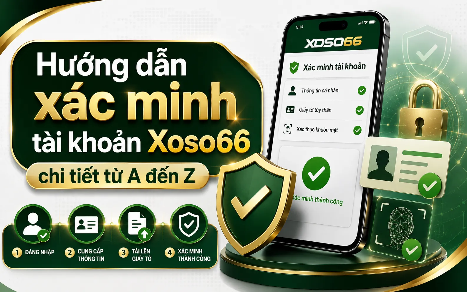Hướng dẫn xác minh tài khoản Xoso66 chi tiết từ A đến Z