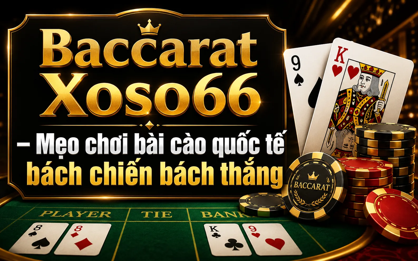 Baccarat Xoso66 – Mẹo chơi bài cho người mới tham gia 1 Luật Chơi Baccarat Xoso66 Cơ Bản Cho Thành Viên Mới