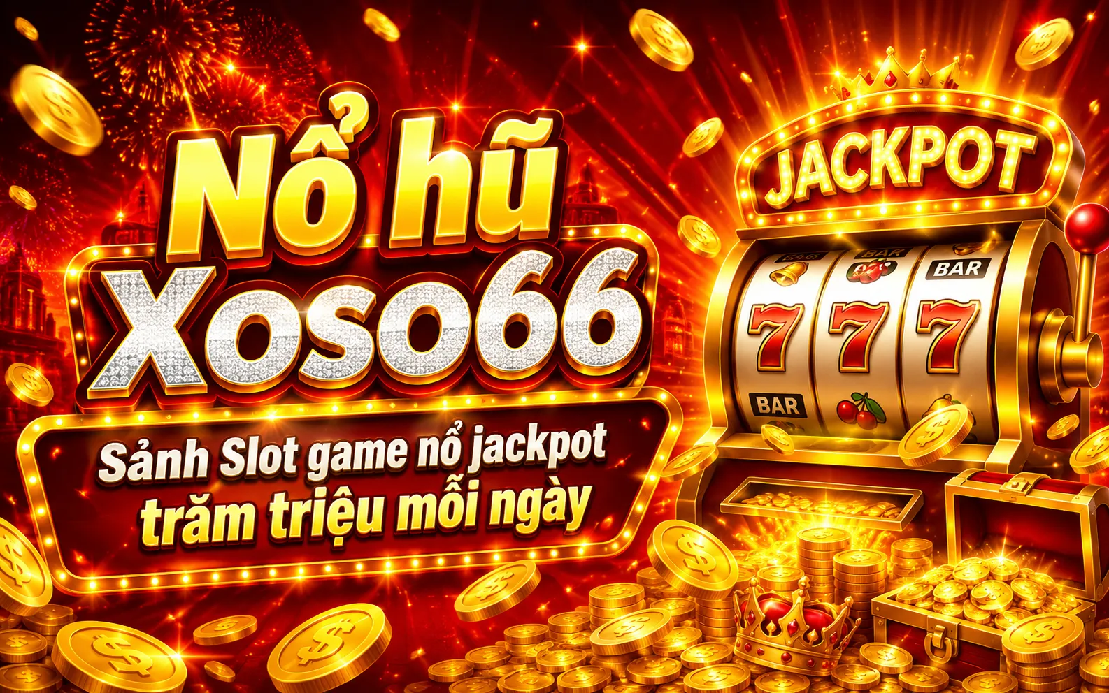 Nổ hũ Xoso66 – Sảnh Slot game nổ jackpot trăm triệu mỗi ngày